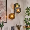 Koyoto Kogellampje, Wandlamp Blauw, Goud, Groen, 3-lichts