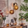 Ripoll Kogellampje, Wandlamp Goud, Koperkleurig, Rookkleurig, 3-lichts