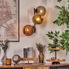 Ripoll Kogellampje, Wandlamp Goud, Koperkleurig, Rookkleurig, 3-lichts