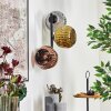Ripoll Kogellampje, Wandlamp Goud, Koperkleurig, Rookkleurig, 3-lichts