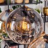 Koyoto Hanglamp, Kogellampje, Hanglamp Amber, Duidelijk, Rookkleurig, 6-lichts