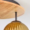 Koyoto Plafondlamp, Kogellampje Natuurlijke kleuren, Zwart, 3-lichts