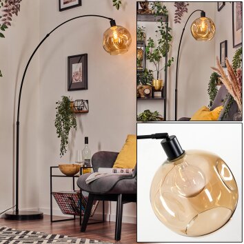 Ripoll Kogellampje, Staande lamp Zwart, 1-licht