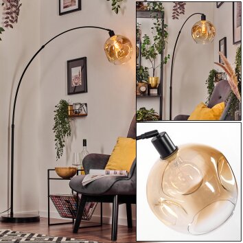 Ripoll Kogellampje, Staande lamp Zwart, 1-licht