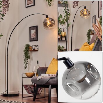 Ripoll Kogellampje, Staande lamp Zwart, 1-licht