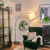 Bassagoda Staande lamp Chroom, Zwart, 1-licht