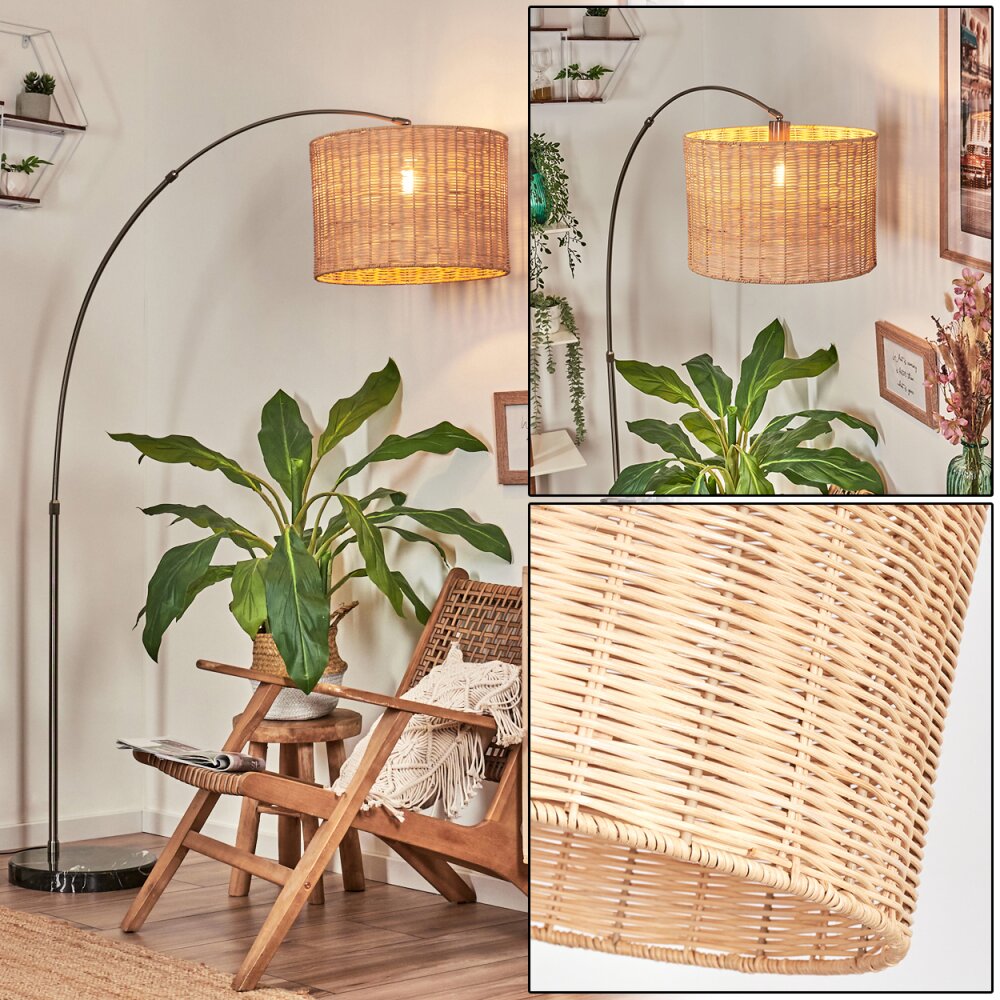 Cavaca Staande lamp Nikkel mat, Zwart, 1-licht main product photo