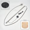 Cavaca Staande lamp Nikkel mat, Zwart, 1-licht