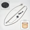 Ramila Staande lamp Nikkel mat, Zwart, 1-licht