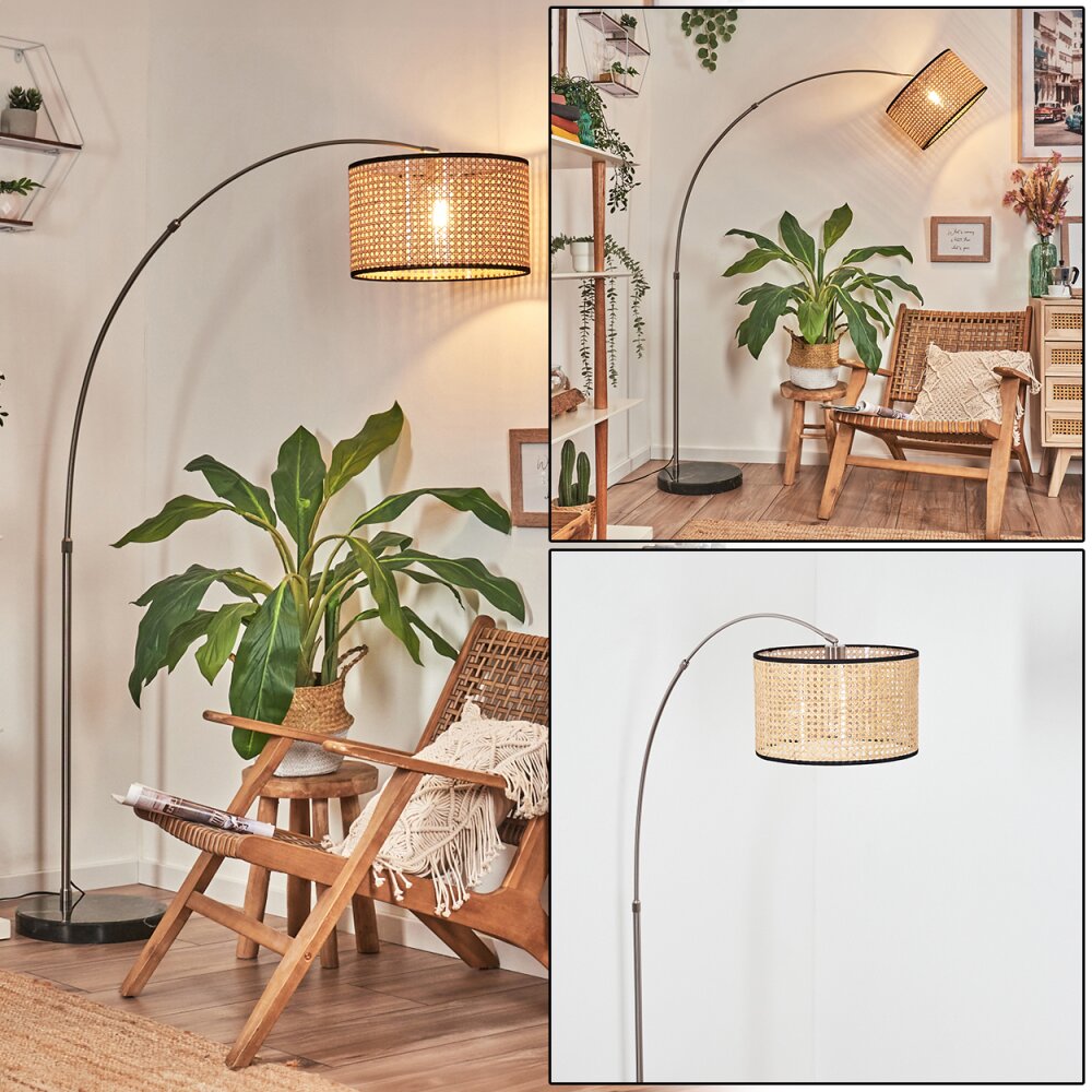 Ramila Staande lamp Nikkel mat, Zwart, 1-licht main product photo