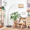 Ramila Staande lamp Nikkel mat, Zwart, 1-licht