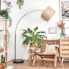 Bongal Staande lamp Nikkel mat, Zwart, 1-licht