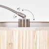 Bongal Staande lamp Nikkel mat, Zwart, 1-licht