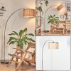 Bongal Staande lamp Nikkel mat, Zwart, 1-licht