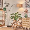 Bongal Staande lamp Nikkel mat, Zwart, 1-licht