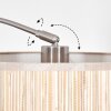 Bongal Staande lamp Nikkel mat, Zwart, 1-licht