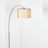 Bongal Staande lamp Nikkel mat, Zwart, 1-licht