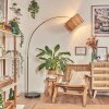 Bongal Staande lamp Nikkel mat, Zwart, 1-licht