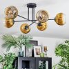 Koyoto Plafondlamp, Kogellampje 78 cm Goud, Duidelijk, 6-lichts