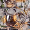 Ripoll Hanglamp, Kogellampje, Hanglamp Amber, Duidelijk, Rookkleurig, 6-lichts