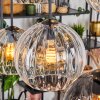 Koyoto Hanglamp, Kogellampje, Hanglamp Amber, Duidelijk, Rookkleurig, 6-lichts