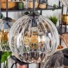 Koyoto Hanglamp, Kogellampje, Hanglamp Amber, Duidelijk, Rookkleurig, 6-lichts
