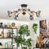 Koyoto Plafondlamp, Kogellampje 81 cm Amber, Duidelijk, Rookkleurig, 10-lichts