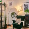 Bassagoda Staande lamp Messing, Zwart, 1-licht