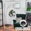 Bassagoda Staande lamp Messing, Zwart, 1-licht