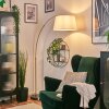 Bassagoda Staande lamp Messing, Zwart, 1-licht