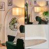 Bassagoda Staande lamp Messing, Zwart, 1-licht
