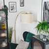 Bassagoda Staande lamp Messing, Zwart, 1-licht