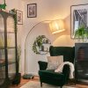 Bassagoda Staande lamp Messing, Zwart, 1-licht