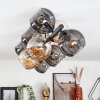 Koyoto Plafondlamp, Kogellampje Amber, Rookkleurig, 10-lichts