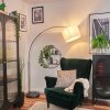 Soungou Staande lamp Nikkel mat, Zwart, 1-licht
