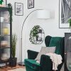 Bassagoda Staande lamp Nikkel mat, Zwart, 1-licht