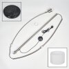 Bassagoda Staande lamp Nikkel mat, Zwart, 1-licht