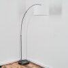 Bassagoda Staande lamp Nikkel mat, Zwart, 1-licht