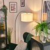 Bassagoda Staande lamp Nikkel mat, Zwart, 1-licht