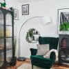 Bassagoda Staande lamp Nikkel mat, Zwart, 1-licht
