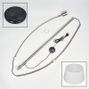 Bassagoda Staande lamp Nikkel mat, Zwart, 1-licht