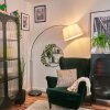 Bassagoda Staande lamp Nikkel mat, Zwart, 1-licht
