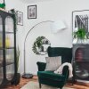 Bassagoda Staande lamp Nikkel mat, Zwart, 1-licht
