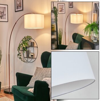 Soungou Staande lamp Messing, Zwart, 1-licht