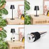 Salgadinho Buiten tafellamp, Badkamerlamp, Tafellamp LED Zwart, 1-licht