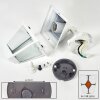 Naofe Wandlamp voor buiten, Wandlamp Wit, 1-licht