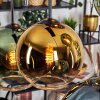 Koyoto Hanglamp, Kogellampje, Hanglamp Blauw, Goud, Groen, Duidelijk, Koperkleurig, 6-lichts