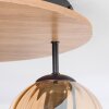 Koyoto Plafondlamp, Kogellampje Natuurlijke kleuren, Zwart, 3-lichts