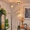 Nikkala Staande lamp Chroom, Wit, 5-lichts