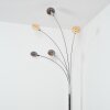 Nikkala Staande lamp Chroom, Wit, 5-lichts